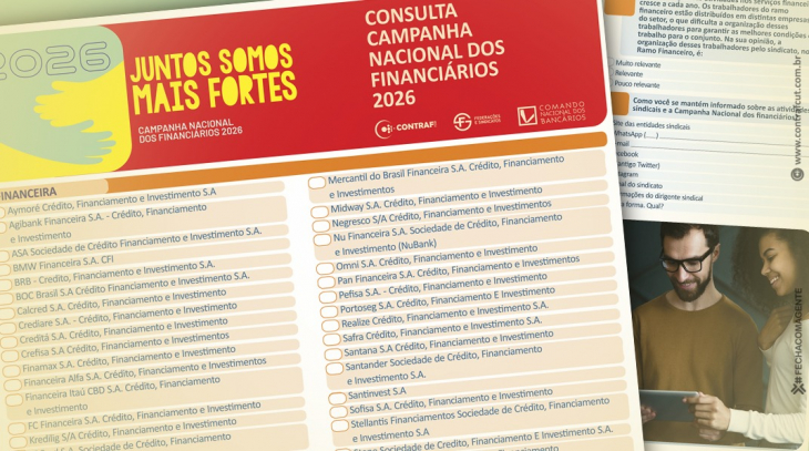 Consulta Nacional dos Financiários está aberta e vai orientar a pauta da Campanha Nacional
