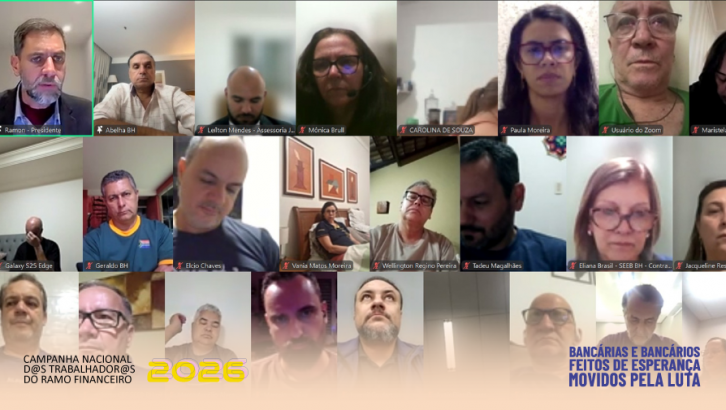 Imagem conteúdo - Bancárias e bancários repudiam postura da Fenaban e mostram disposição de luta na 6ª Plenária Virtual 