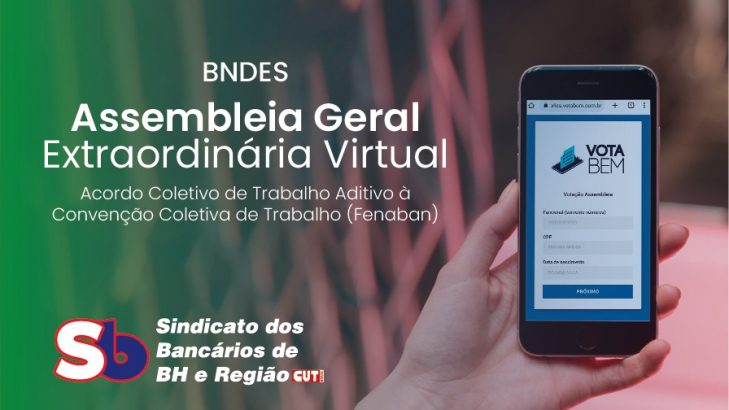 Imagem conteúdo - Funcionárias e funcionários do BNDES realizam Assembleia sobre ACT aditivo
