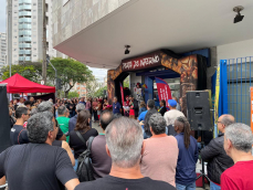 Imagem conteúdo - Ato na Agência 21 de Abril da greve de 2026 na Caixa