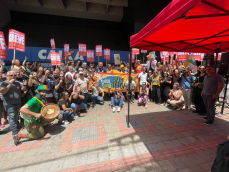 Ato na Agência Carlos Sion (SRS BH Leste) da greve de 2026 na Caixa 