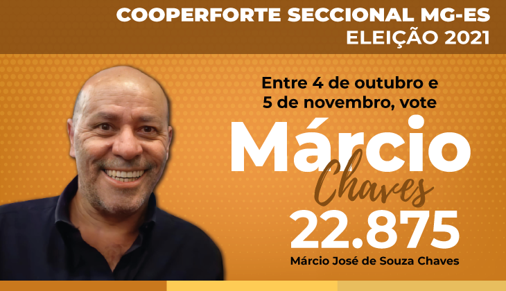 Sindicato apoia Márcio Chaves na eleição para a Seccional MG-ES da Cooperforte