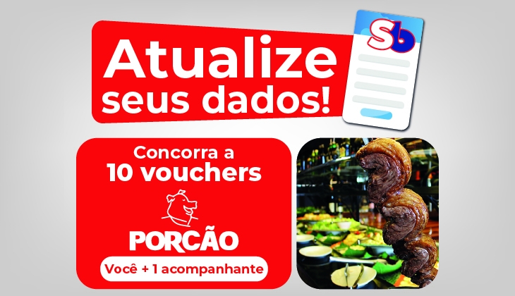 Atualize seus dados cadastrais no Sindicato e concorra a vouchers do Porcão
