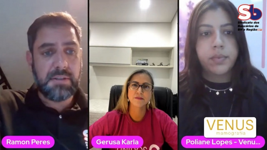 Outubro Rosa: live do Sindicato aborda importância da prevenção ao câncer de mama e novo convênio