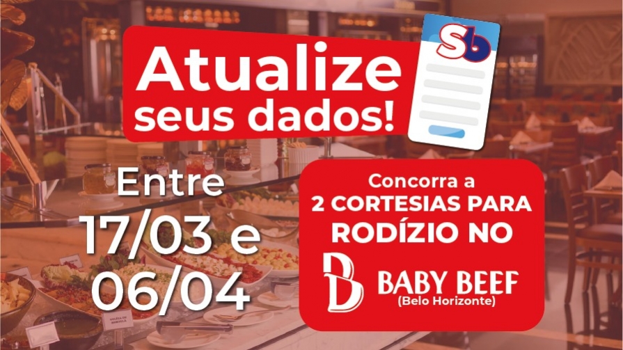 Atualize seus dados cadastrais no Sindicato e concorra a vouchers do Baby Beef BH