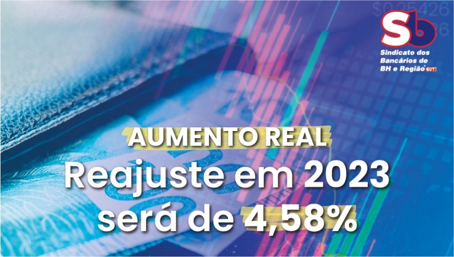 Bancários terão reajuste de 4,58% em salários e demais verbas em 2023