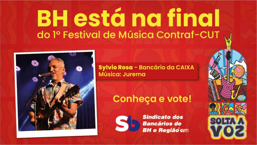 Bancário de BH é um dos finalistas do 1º Festival de Música Contraf-CUT. Conheça e vote!