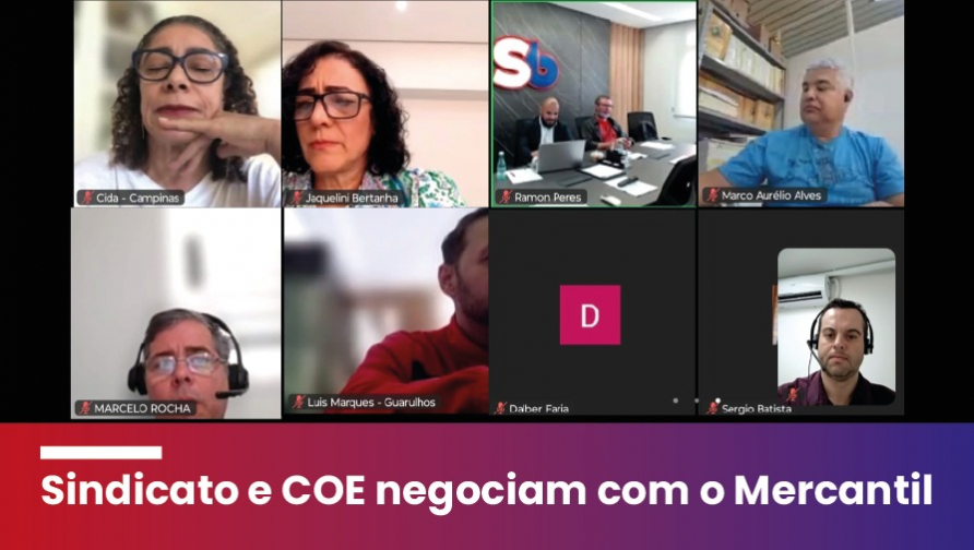Sindicato volta a debater PLR própria e segurança com o Mercantil