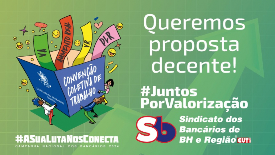 Queremos proposta decente: bancários pressionam bancos pelas redes sociais