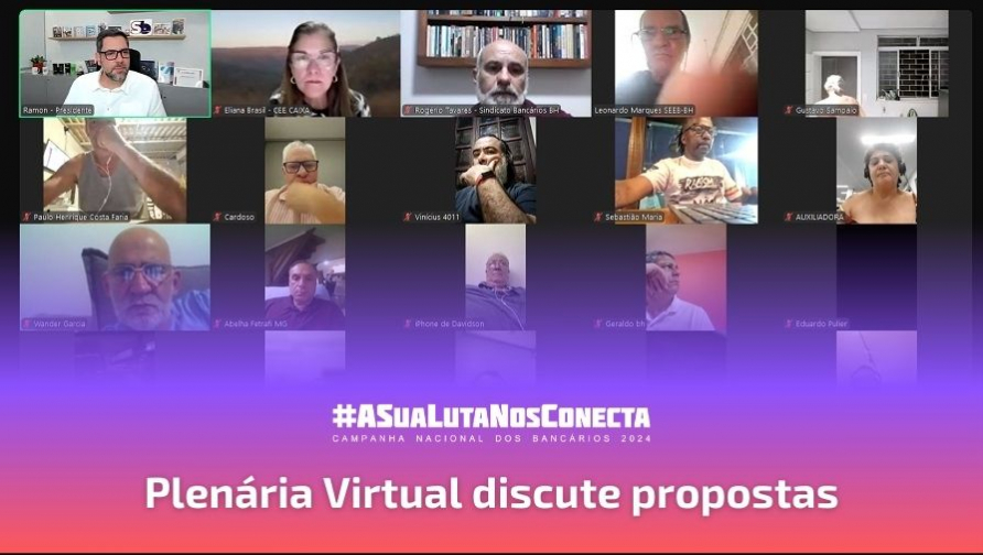 Plenária Virtual debate propostas dos bancos antes da Assembleia