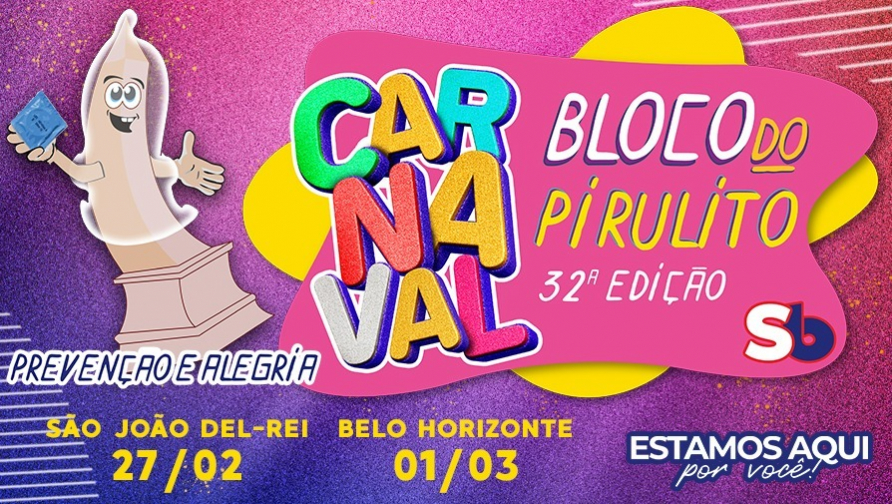 Bloco do Pirulito anima o carnaval de Belo Horizonte e São João del-Rei 