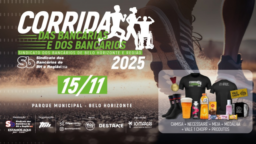 Vem com a gente para a Corrida das Bancárias e dos Bancários