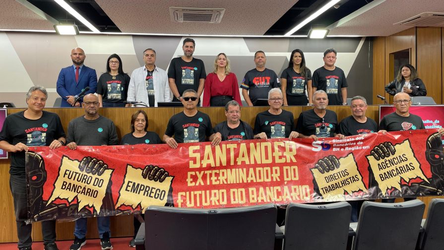 Audiência pública na Assembleia Legislativa denuncia terceirizações e abusos do Santander
