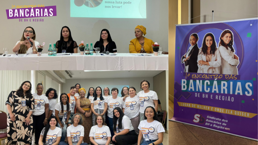 1° Encontro das Bancárias de BH e Região debate a importância das redes de apoio para romper o machismo estrutural
