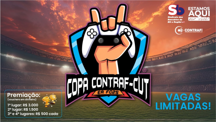 Imagem conteúdo - 3ª Copa Contraf-CUT de Futebol Virtual (EA FC 25) - Inscrições encerradas
