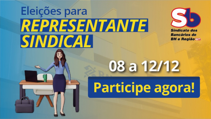 Imagem conteúdo - Eleição de Representantes Sindicais de Base do BB: vote entre 8 e 12 de dezembro