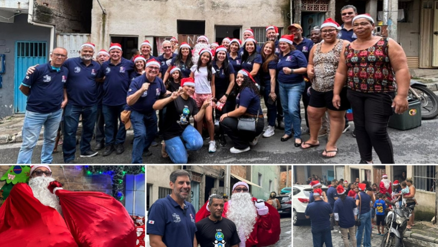 5º Natal de Sorrisos visita a Casa CIC com entrega de brinquedos pelo Papai Noel