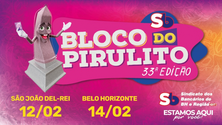 Imagem conteúdo - Carnaval com diversão e informação: Bloco do Pirulito desfila em BH e São João del-Rei