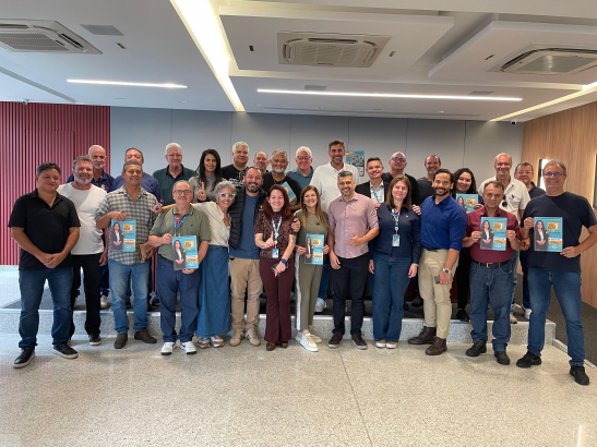 Imagem conteúdo - Eleições do CA da CAIXA: Fabiana Uehara visita unidades bancárias para conversar com empregados em BH