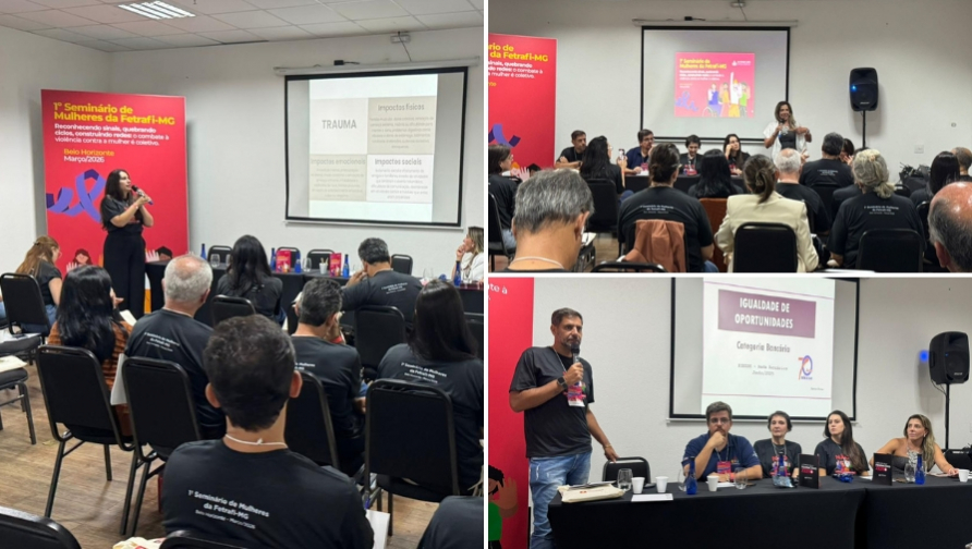 1º Seminário de Mulheres da Fetrafi-MG chama atenção para o combate à violência e à desigualdade de gênero