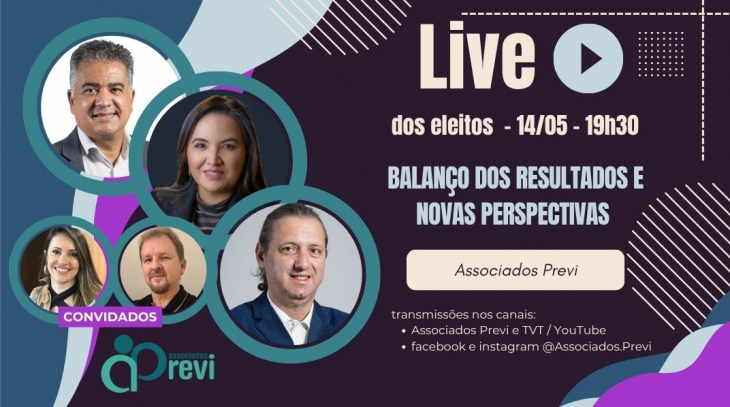Imagem conteúdo - Dirigentes eleitos da Previ fazem live sobre balanço e perspectivas dos planos nesta quinta, 14